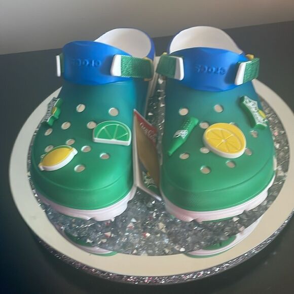 NWT sprite x crocs all terrain clogs unisex men’s size 10 women’s size 12 - Picture 3 of 14